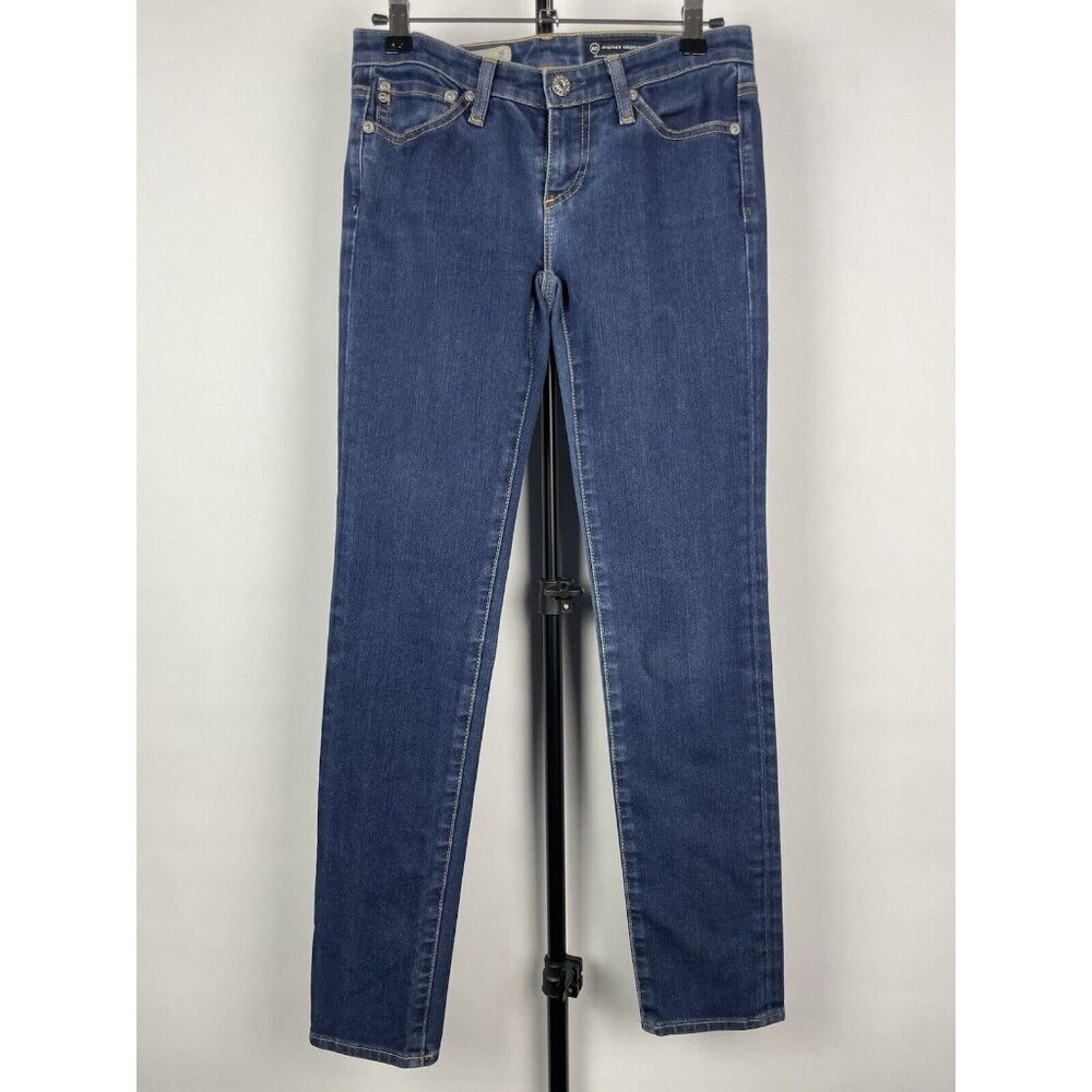 Adriano Goldschmied AG Medium Blue Wash The Stilt Cigarette Denim Jeans Size 25